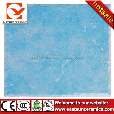 China Glazed USA Mediterranean Ceramic Wall Tiles 15x15 Metallic Blue Tiles , Ceramic Flooring Price for sale