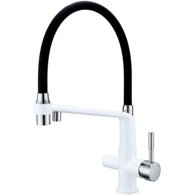 China Pull Out Two Jet Function 360 Degree Swivel Sink Wall Pull Down Sprayer Kitchen Faucets for sale