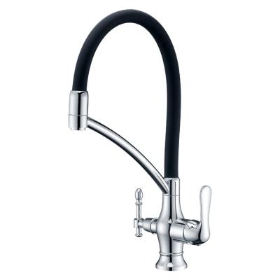 China Pull Out Hot And Cold Water Mixer Spray Tap 360 Degree Swivel Control Double Concealed Basin Sink Mixer Smart Kitchen Faucet for sale