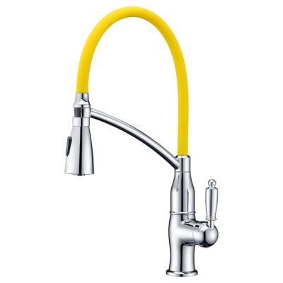 China Pull Out Best Selling Brass Spray Pull Faucet Two Function Water Outlet Sensor Faucet Flexible Kitchen for sale