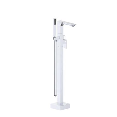 China High quality hot dual-function type freestanding faucet independent shower bath tub shower slide bar cold water floor device for sale