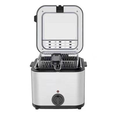 China Amazon Commercial Hot Selling High,Easy Clean Electric Oil Cooker 2.5L Speed ​​Stainless Steel Electric Deep Fryers for sale