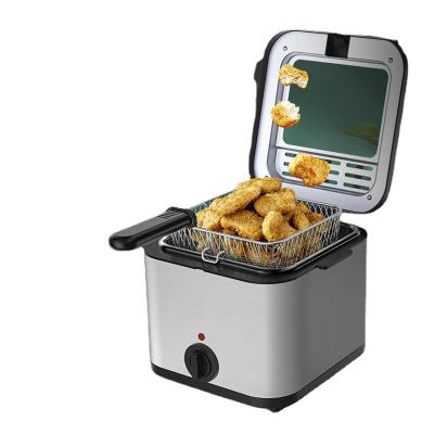 China Commercial newcomer 1000w electric,stainless steel single deep fryers smart multifunctional household mini electric deep fryer for sale