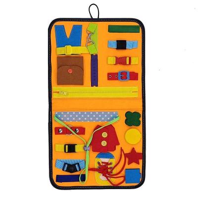 China Educational Toy CPC CE UKCA Certification Felt Learning Board Busy Edition Apparel Learning Board Manufacturers Supply Activity Direct Board for sale