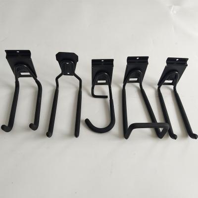 China High Quality Black Coating Metal OEM Color Metal Tool Storage Hardened Black Orange Hooks Hangers for sale