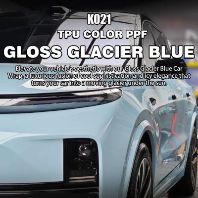 Cina K021 Gloss Glacier Blu TPU Colore auto Ppf Wrap Vinyl Auto Wrap in vendita