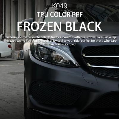 China K049 Frozen Black TPU Color Car Paint Protection Film Wrapping Sticker For Car for sale