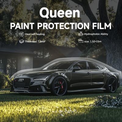 China Queen Gloss Auto Instant Healing PPF Hydrophobic Car Clear Farbschutzfilm 7,5 Millimeter zu verkaufen