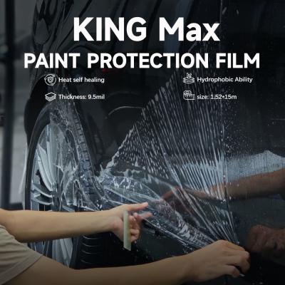 China KING Max Gloss PPF Paint Protection Film Clear Vehicle Wrap Film Self Healing 9.5mil for sale