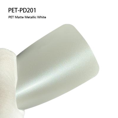 중국 PET-PD201 PET 금속 화이트 자동차 매트 랩 필름 비닐 PPF 판매용