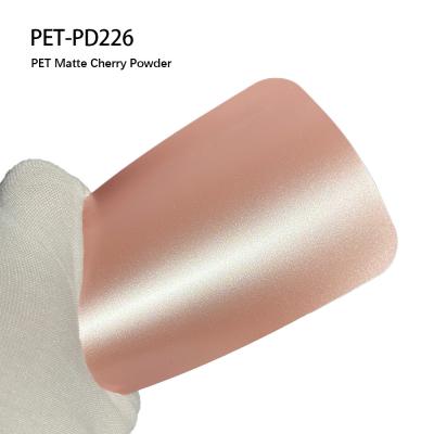 Κίνα PET-PD226 PET Matte Cherry Powder Αυτοκινητοβιομηχανική ταινία βινυλίου Αυτοκινητοβιομηχανικό περιτύλιγμα βινυλίου 7.5mil προς πώληση