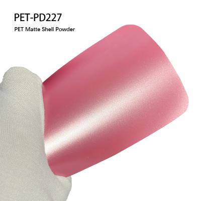 China PET-PD227 PET Matte Shell Powder Pvc Car Wrapping Sticker Anti Scratch Auto Film for sale