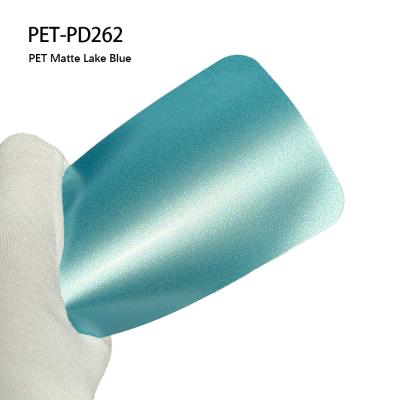 중국 PET-PD262 PET 매트 레이크 블루 자동차 커버 비닐 랩 판매용