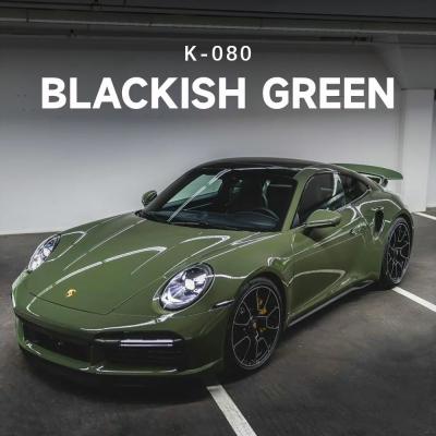 China Blackish Green TPU Color Paint Protection Film Full Vinyl Car Wrap 7.5mil K-080 for sale