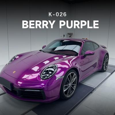 China Película de protección de pintura de color TPU de color morado de bayas Car Full Wrap 7.5mil K-026 en venta