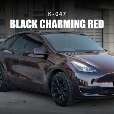 China Black Charming Red TPU 7.5mil Color Paint Protection Film K-047 for Car for sale