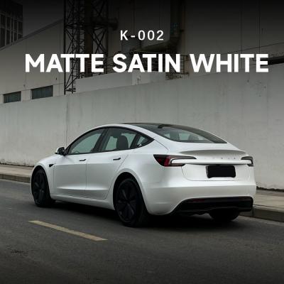 China Matte Satin Blanco TPU Color PPF Car Adhesivo personalizado envoltura de vinilo 7.5mil K-002 en venta