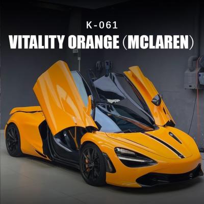 China Vitality Orange McLaren TPU Automotive Schutzfilm Vinyl Wrap 7.5mil K-061 zu verkaufen