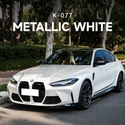 China Película de Proteção de TPU Branca Metallica Película de Decoração de Carro 7.5mil K-077 Branco Matt Ppf à venda