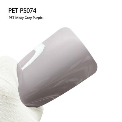 중국 PET-PS074 PET 미스티 그레이 퍼플 비닐 랩 맞춤형 색상 1.52*18m /1롤 판매용