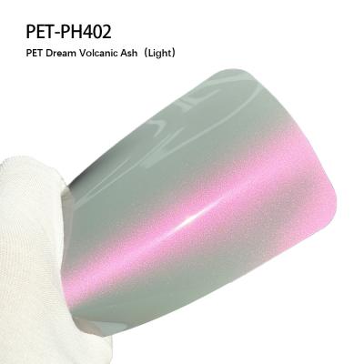 China PET-PH402 PET Car Gloss Wrap Film Dream Volcanic Ash Colored Abrasion Resistant for sale