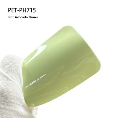 China PET-PH715 PET Avocado Verde Adhesivo de carrocería de automóviles Envase de carrocería de automóviles 1,52m X 18m Rollo en venta