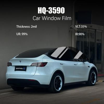 China IR 90% Protection Automotive Window Film HQ-3590 Anti UV Rays for sale