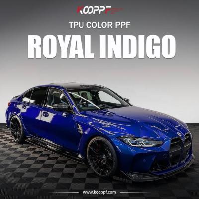 China Real índigo TPU Película de color para automóviles Auto-curación PPF envoltura 7.5mil K-022 en venta