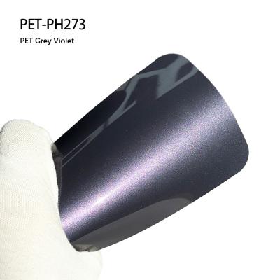 中国 PET-PH273 PET グレー バイオレット 7.5ミリ グランス ヴィニール カーラップ 自己治癒 車体ステッカー 販売のため