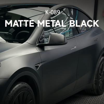 China Matte Metal Black TPU Color Paint Protection Film Vinyl Car Wrapping Film 7.5mil K-089 for sale