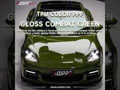 K015-Gloss Combat Green Color Paint Protection Film        