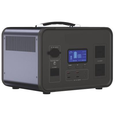 China Type C ES-2000 2000W 1536Wh LiFepo4 solar/300w ac/620w ups/10ms sine wave output portable power station camping for sale