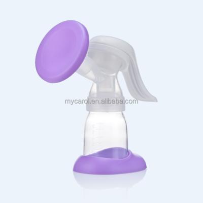 China Best Price BPA Free White Card Hot Selling Manual Breast Pump For Breastfeeding for sale