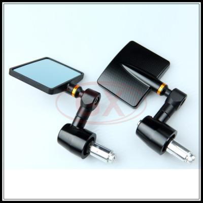 China motorcycle mirrors cnc billet black-gold sliver-black aftermarket mirror square mirror for sale