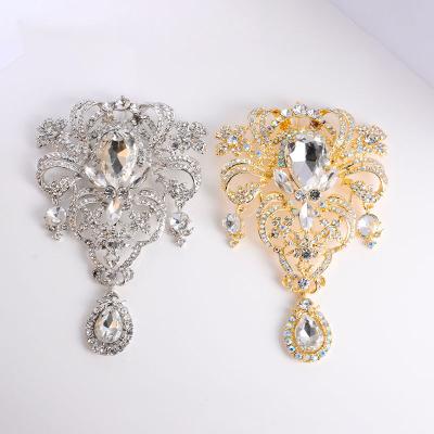 China European and American Custom Brooches Pin Exquisite Exaggerated Flower Brooch Fashion Luxury Fashion Women Daily Life for sale