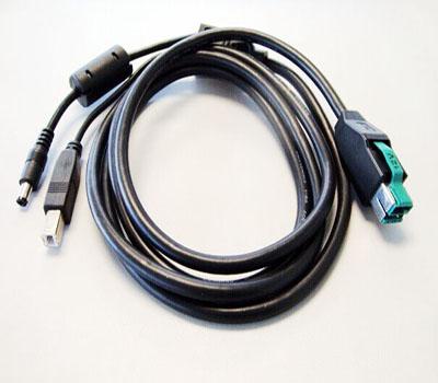 China 12V Powered USB cable for IBM FCI NCR devices for sale