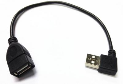 China USB A female to USB A Male Left angle adapter cable for sale