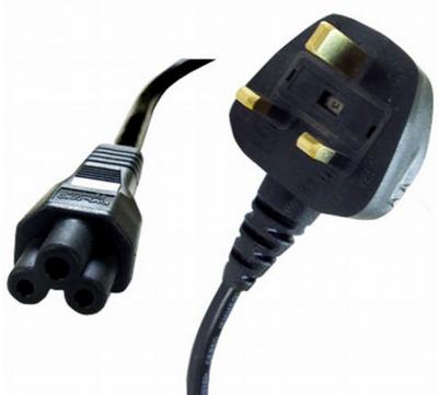 China Power Cord UK Plug to C5 Clover Leaf CloverLeaf Lead 1.8m Cable for sale