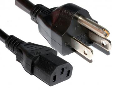 China Power Cord - US 3 Pin Plug to C13 IEC Mains Lead Cable 2m for sale