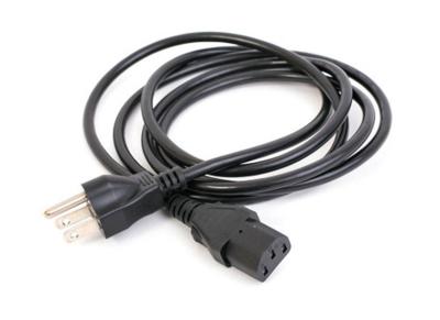 China US IEC Kettle Mains Cable 3 Pin Plug TO IEC C13. USA to Kettle Lead Cord in Black for sale