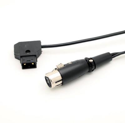 China D-Tap Male to Female 4-Pin XLR Cable for Power Supply Battery Adapter 0.5M for sale