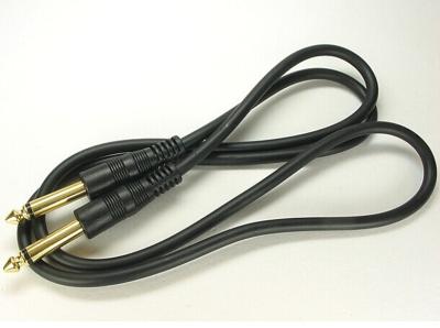 China Gold plated straight 6.35mm mono audio cable for sale