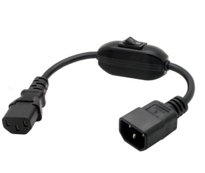 China IEC 320 C14 Down angle to C13 Down angled Power cord 1.5M for sale