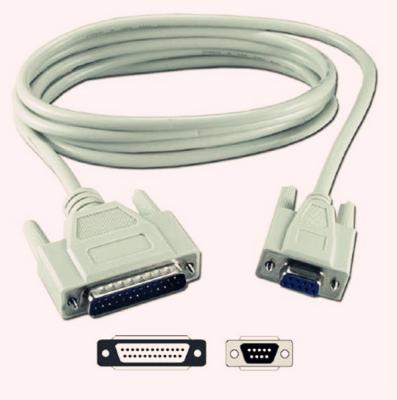 China DB9 FEMALE TO DB25 MALE PRINTER CABLE for sale