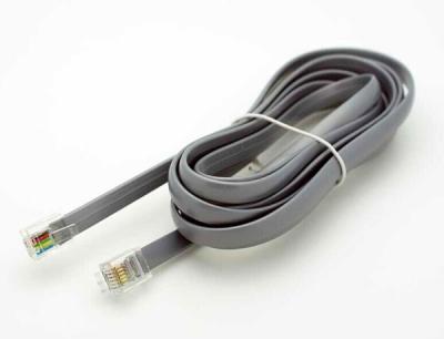 China 7FT 6 Conductor Flat Telephone Cable for sale