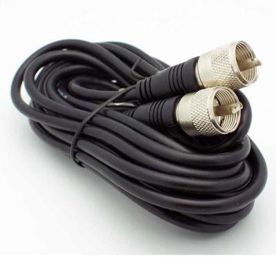 China 12' 50 Ohm UHF Male - UHF Male (PL-259) Cable - RG58 Coaxial cable for sale