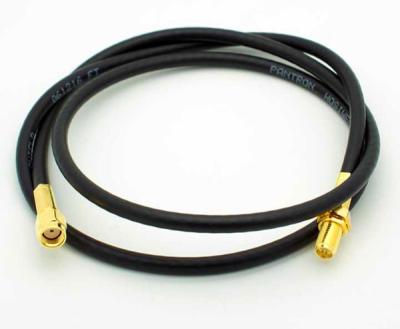 China 3ft RP-SMA Male to Female Cable-RG58 RP SMA antenna cable for sale