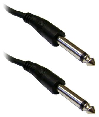 China 1/4 inch Mono Patch Cable, 1/4 Male, 6 foot guitar cable for sale