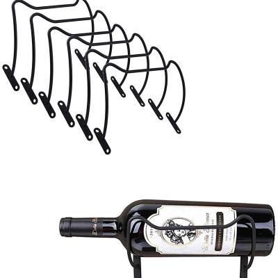 China Single Viable Wine Bottle Rack Display Rack Wall Hanging Wine Rack for sale