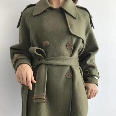 China High Quality Fashion Trendy Anti-Wrinkle Women's Casual Long Ditch Coat for sale